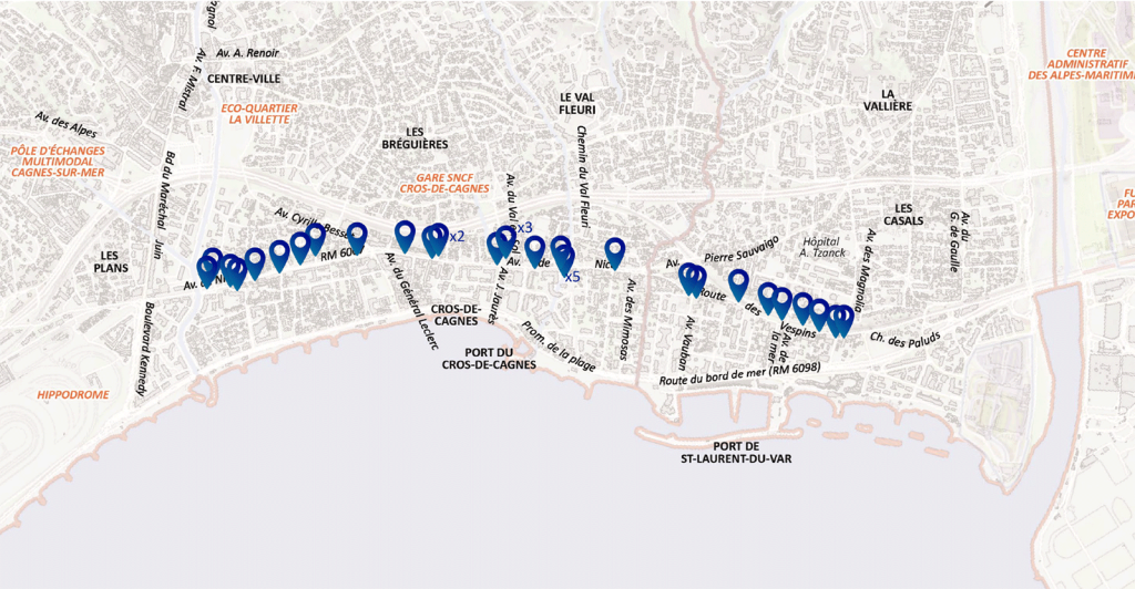 Ligne 4 : plan diagnostics archéologiques phase 1